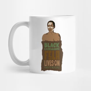 Fela Kuti Tribute Illustration: Black Excellence Lives On Mug